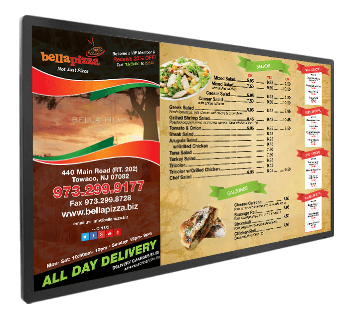 DIGITAL MENU BOARDS